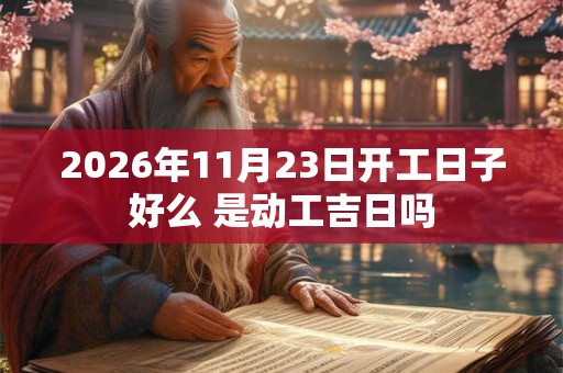 2026年11月23日开工日子好么 是动工吉日吗 2026年11月23日开工日子好么 是动工吉日吗