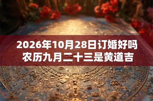 2026年10月28日订婚好吗 农历九月二十三是黄道吉日吗
