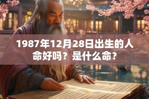 1987年12月28日出生的人命好吗？是什么命？