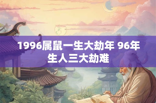 1996属鼠一生大劫年 96年生人三大劫难