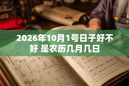 2026年10月1号日子好不好 是农历几月几日