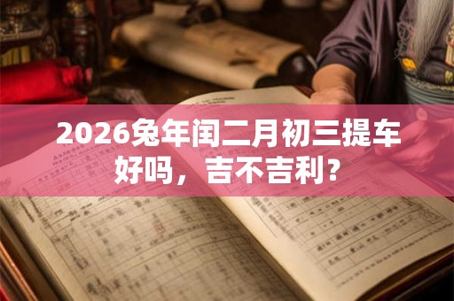2026兔年闰二月初三提车好吗,吉不吉利? 2026兔年闰二月初三提车好吗,吉不吉利?