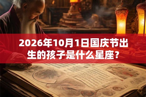 2026年10月1日国庆节出生的孩子是什么星座？