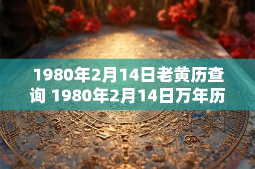 1980年2月14日老黄历查询 1980年2月14日万年历黄道吉日 1980年2月14日老黄历查询 1980年2月14日万年历黄道吉日
