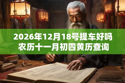 2026年12月18号提车好吗 农历十一月初四黄历查询