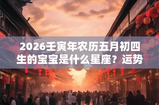 2026壬寅年农历五月初四生的宝宝是什么星座?运势如何? 2026壬寅年农历五月初四生的宝宝是什么星座?运势如何?