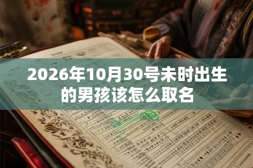2026年10月30号未时出生的男孩该怎么取名 2026年10月30号未时出生的男孩该怎么取名