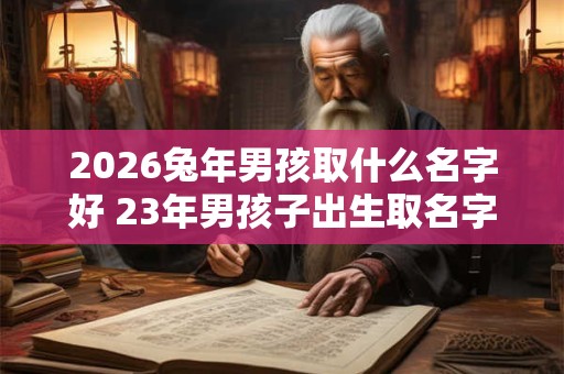 2026兔年男孩取什么名字好 23年男孩子出生取名字 2026兔年男孩取什么名字好 23年男孩子出生取名字