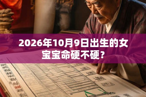 2026年10月9日出生的女宝宝命硬不硬? 2026年10月9日出生的女宝宝命硬不硬?