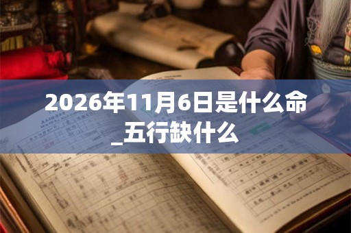 2026年11月6日是什么命_五行缺什么
