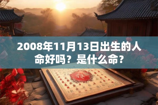 2008年11月13日出生的人命好吗?是什么命? 2008年11月13日出生的人命好吗?是什么命?