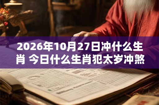2026年10月27日冲什么生肖 今日什么生肖犯太岁冲煞查询：