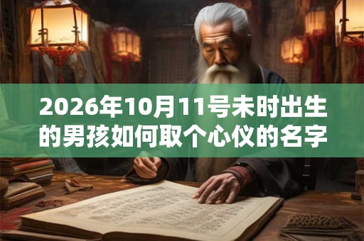2026年10月11号未时出生的男孩如何取个心仪的名字
