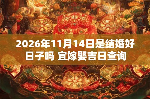 2026年11月14日是结婚好日子吗 宜嫁娶吉日查询