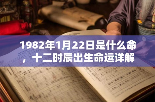 1982年1月22日是什么命,十二时辰出生命运详解 1982年1月22日是什么命,十二时辰出生命运详解