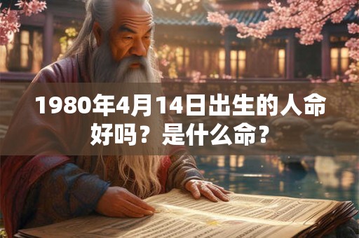 1980年4月14日出生的人命好吗?是什么命? 1980年4月14日出生的人命好吗?是什么命?
