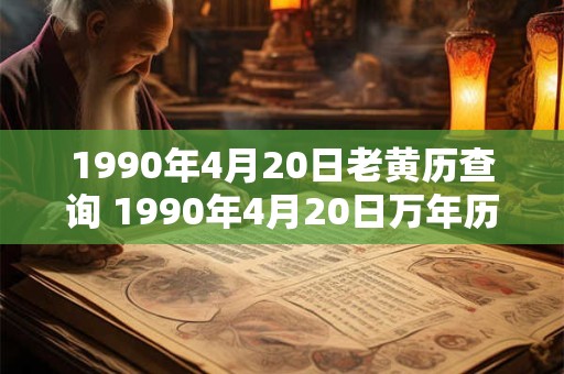 1990年4月20日老黄历查询 1990年4月20日万年历黄道吉日