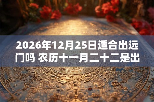 2026年12月25日适合出远门吗 农历十一月二十二是出行吉日吗