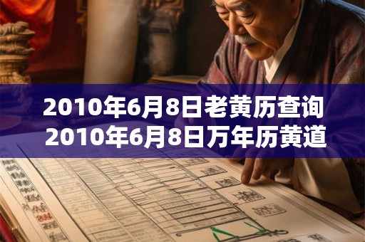 2010年6月8日老黄历查询 2010年6月8日万年历黄道吉日 2010年6月8日老黄历查询 2010年6月8日万年历黄道吉日
