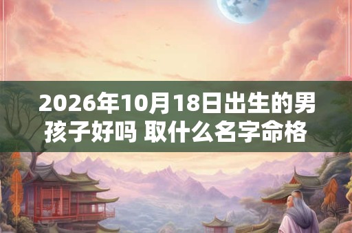 2026年10月18日出生的男孩子好吗 取什么名字命格好