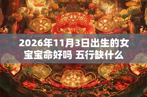 2026年11月3日出生的女宝宝命好吗 五行缺什么