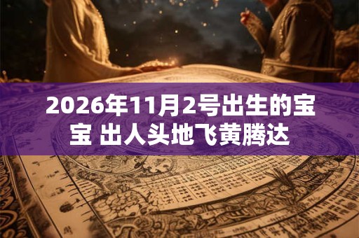 2026年11月2号出生的宝宝 出人头地飞黄腾达