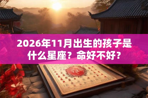 2026年11月出生的孩子是什么星座？命好不好？
