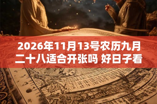 2026年11月13号农历九月二十八适合开张吗 好日子看八字