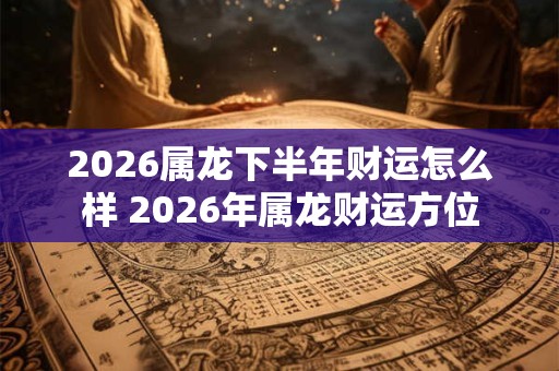 2026属龙下半年财运怎么样 2026年属龙财运方位 2026属龙下半年财运怎么样 2026年属龙财运方位