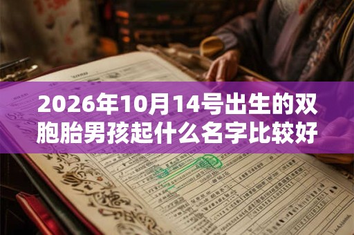 2026年10月14号出生的双胞胎男孩起什么名字比较好,五行属什么 2026年10月14号出生的双胞胎男孩起什么名字比较好,五行属什么