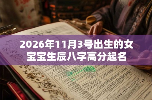 2026年11月3号出生的女宝宝生辰八字高分起名 2026年11月3号出生的女宝宝生辰八字高分起名