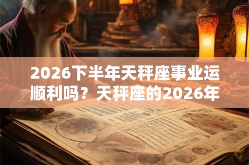2026下半年天秤座事业运顺利吗?天秤座的2026年财运分析 2026下半年天秤座事业运顺利吗?天秤座的2026年财运分析