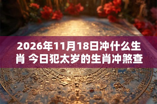 2026年11月18日冲什么生肖 今日犯太岁的生肖冲煞查询：