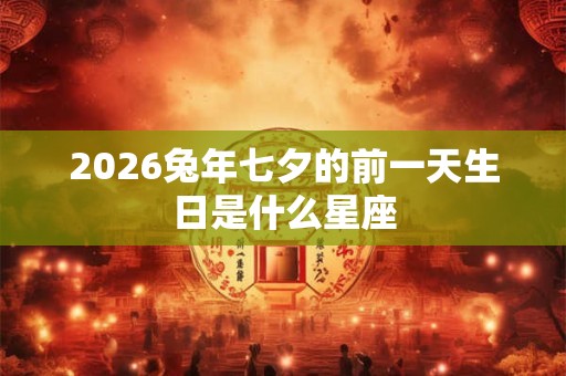 2026兔年七夕的前一天生日是什么星座 2026兔年七夕的前一天生日是什么星座