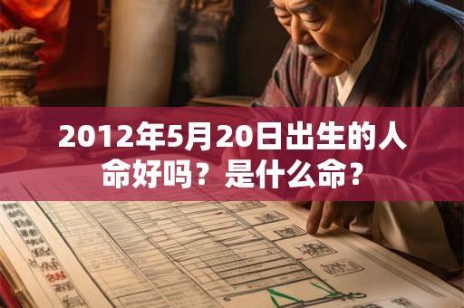 2012年5月20日出生的人命好吗?是什么命? 2012年5月20日出生的人命好吗?是什么命?