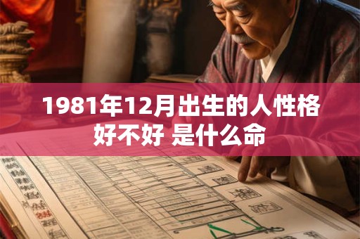 1981年12月出生的人性格好不好 是什么命 1981年12月出生的人性格好不好 是什么命