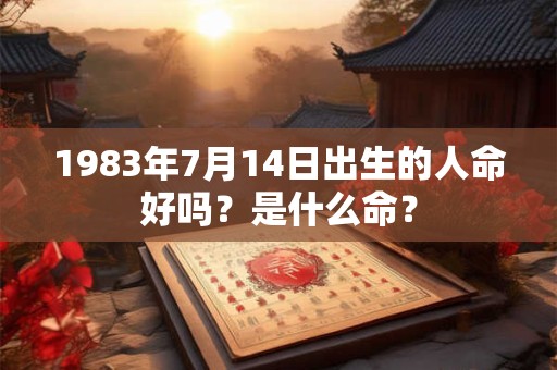 1983年7月14日出生的人命好吗？是什么命？