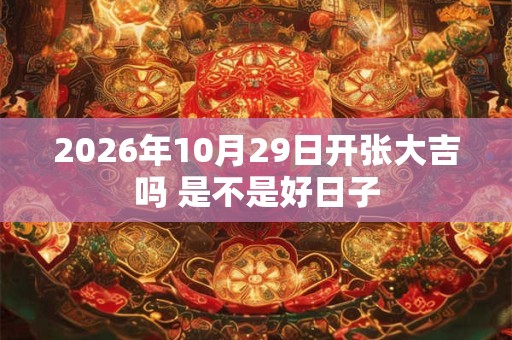 2026年10月29日开张大吉吗 是不是好日子 2026年10月29日开张大吉吗 是不是好日子