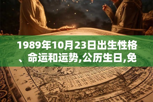 1989年10月23日出生性格、命运和运势,公历生日,免费算命 1989年10月23日出生性格、命运和运势,公历生日,免费算命