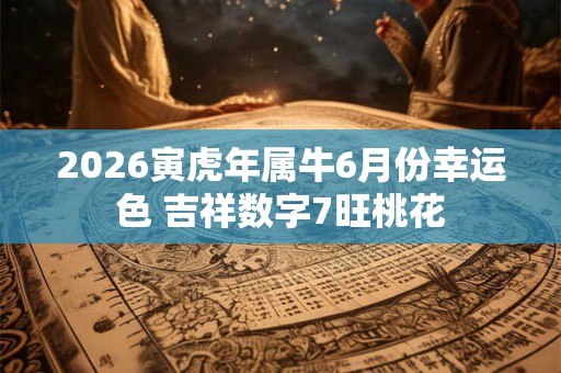 2026寅虎年属牛6月份幸运色 吉祥数字7旺桃花