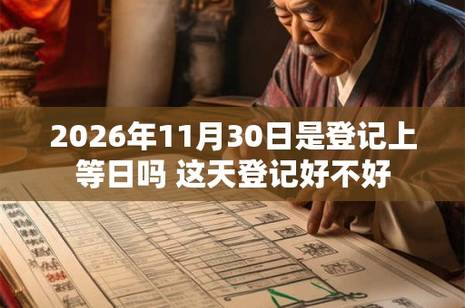 2026年11月30日是登记上等日吗 这天登记好不好