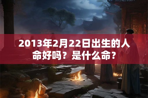 2013年2月22日出生的人命好吗？是什么命？