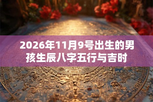 2026年11月9号出生的男孩生辰八字五行与吉时