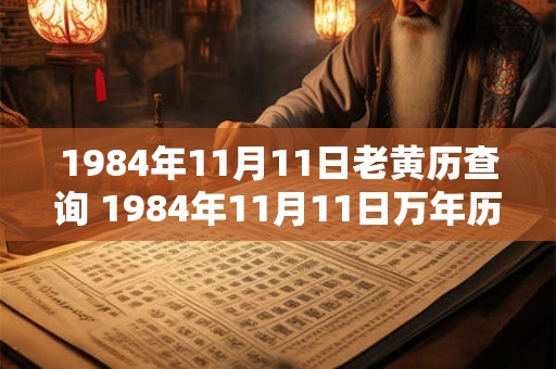 1984年11月11日老黄历查询 1984年11月11日万年历黄道吉日