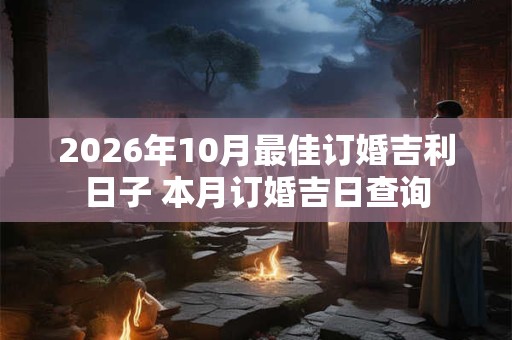 2026年10月最佳订婚吉利日子 本月订婚吉日查询