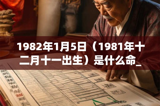1982年1月5日（1981年十二月十一出生）是什么命_命运如何