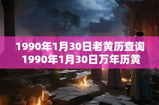 1990年1月30日老黄历查询 1990年1月30日万年历黄道吉日