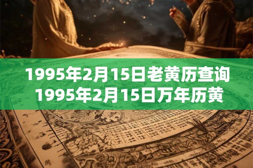 1995年2月15日老黄历查询 1995年2月15日万年历黄道吉日