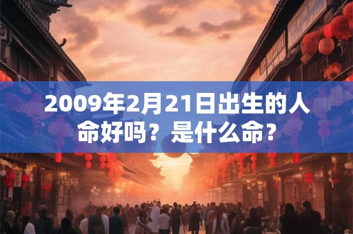 2009年2月21日出生的人命好吗？是什么命？