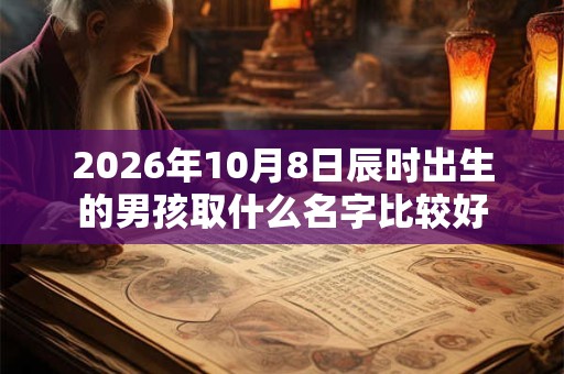 2026年10月8日辰时出生的男孩取什么名字比较好 2026年10月8日辰时出生的男孩取什么名字比较好